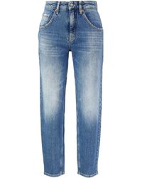 Cambio Relaxed-Fit Jeans 'Viky Rader x ' Mittelbau - Blau