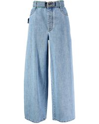 Bottega Veneta Gerade Jeans Aus Baumwolldenim in Blau Damen Bekleidung Jeans Capri-Jeans und cropped Jeans 