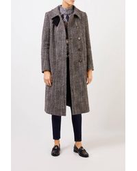 Stella McCartney Woll-Mantel mit Fischgrätmuster Multi - Mehrfarbig