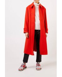 Stella McCartney Woll-Mantel Gipsy Rot