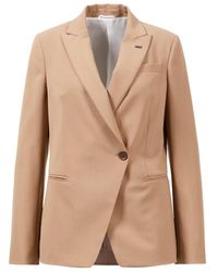 Brunello Cucinelli Blazer aus Schurwolle in Beige - Natur