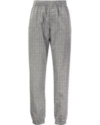 Givenchy Loungepants mit 4G-Motiv Grau Damen Bekleidung Hosen und Chinos Pluderhosen 