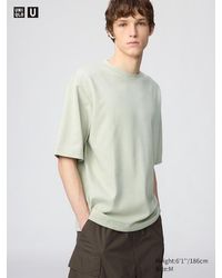 Uniqlo - Airism Cotton Oversized Crew Neck T-Shirt - Lyst