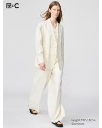 Uniqlo - 100% Premium Linen Trousers - Lyst