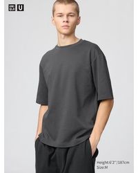 Uniqlo - Airism Cotton Oversized Crew Neck T-Shirt - Lyst