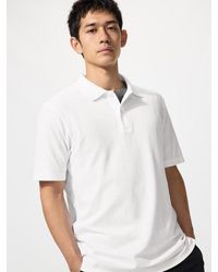 Uniqlo - Airism Cotton Piqué Polo Shirt - Lyst