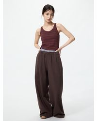 Uniqlo - Sweat Wide Trousers (Shorter) - Lyst