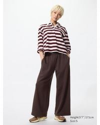 Uniqlo - Wide Sweat Trousers - Lyst