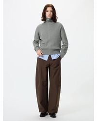 Uniqlo - Jersey Barrel Leg Trousers (Longer) - Lyst