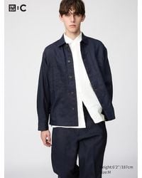 Uniqlo - 100% Premium Linen Shirt Jacket - Lyst