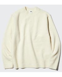Uniqlo - Soufflé Yarn Crew Neck Jumper - Lyst