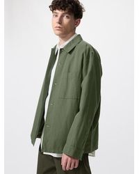 Uniqlo - Cotton Linen Blend Shirt Jacket - Lyst