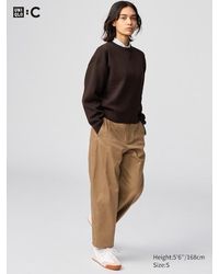 Uniqlo - Pantalón Pierna Curvada Algodón Tobillero - Lyst
