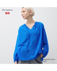 Uniqlo - Camisa Algodón Translúcida Volumen - Lyst