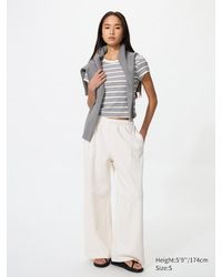 Uniqlo - Wide Sweat Trousers - Lyst
