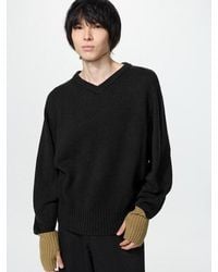 Uniqlo - 3D Knit Seamless V Neck Jumper - Lyst