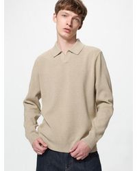 Uniqlo - Washable Milano Ribbed Skipper Polo Jumper - Lyst