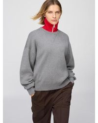 Uniqlo - Smooth Cotton Crew Neck Jumper - Lyst