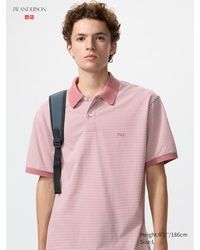 Uniqlo - Dry Piqué Polo Shirt (Narrow Striped) - Lyst