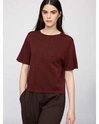 Uniqlo - Boxy Knit T-Shirt - Lyst