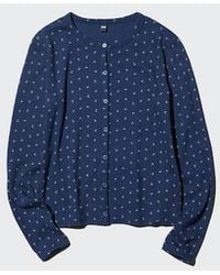 Uniqlo - Pointelle Cardigan (Printed) - Lyst