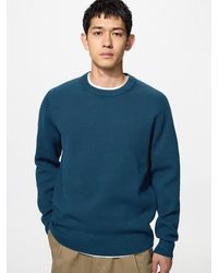 Uniqlo - Washable Milano Ribbed Crew Neck Jumper - Lyst