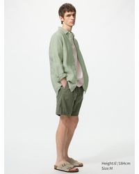 Uniqlo - Linen Blend Easy Shorts - Lyst