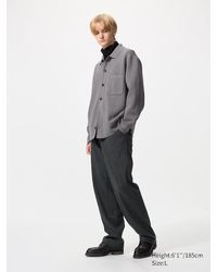 Uniqlo - Pantaloni Con Piega Ampi Jersey Soft (Misura Lunga) - Lyst