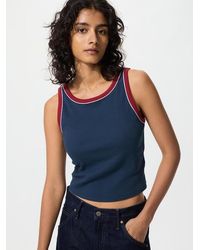 Uniqlo - Ribbed Cropped Bra Top (Ringer) - Lyst