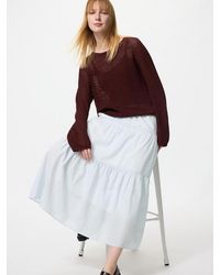 Uniqlo - Tiered Maxi Skirt (Striped) - Lyst