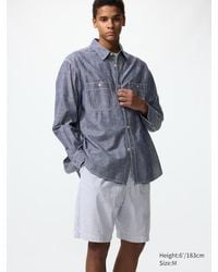 Uniqlo - Easy Stretch Shorts (Seersucker) - Lyst