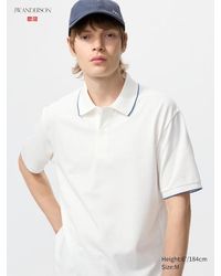 Uniqlo - Dry Piqué Polo Shirt (Tipping) - Lyst