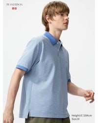 Uniqlo - Dry Piqué Polo Shirt (Narrow Striped) - Lyst