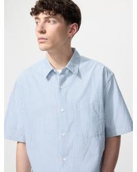 Uniqlo - Seersucker Shirt (Short Sleeve, Striped) - Lyst