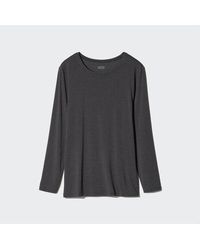 Uniqlo - Heattech Crew Neck T-Shirt (Long Sleeve) - Lyst
