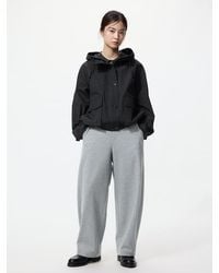 Uniqlo - Brushed Jersey Barrel Leg Trousers (Shorter) - Lyst