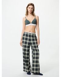 Uniqlo - Flannel Easy Trousers (Checked) - Lyst