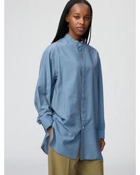 Uniqlo - Stand Collar Shirt (Long Sleeve) - Lyst