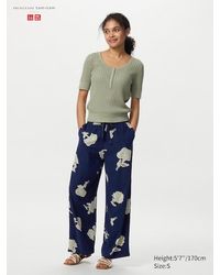 Uniqlo - Easy Hose (Drape, Gemustert) - Lyst