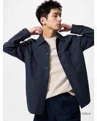 Uniqlo - Leinenmix Hemdjacke - Lyst