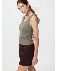 Uniqlo - Soft Ribbed Vest Top - Lyst