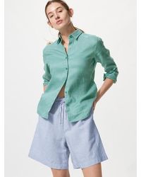 Uniqlo - Linen Blend Easy Shorts (Striped) - Lyst