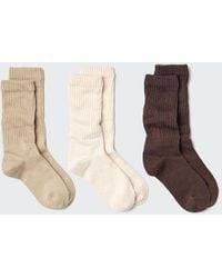 Uniqlo - Slouch Socks (3 Pairs) - Lyst