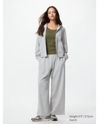 Uniqlo - Wide Sweat Trousers - Lyst