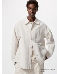Uniqlo - Leinenmix Hemdjacke - Lyst