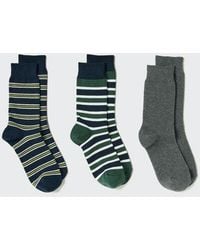 Uniqlo - Socks (Striped, 3 Pairs) - Lyst