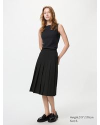 Uniqlo - Gonna Midi Ampia A Pieghe - Lyst