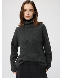 Uniqlo - Fluffy 100% Cashmere Relaxed V Neck Jumper - Lyst