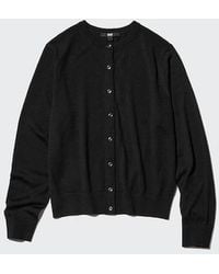 Uniqlo - 100% Merino Crew Neck Cardigan - Lyst