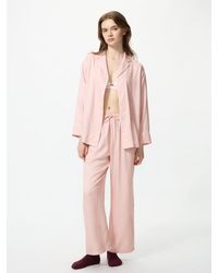 Uniqlo - Satin Pyjamas (Long Sleeve) - Lyst